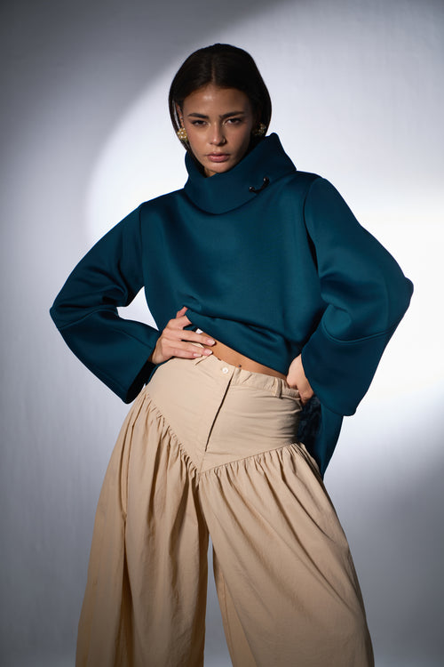 Scuba Sweater, DOUBLE COLLAR